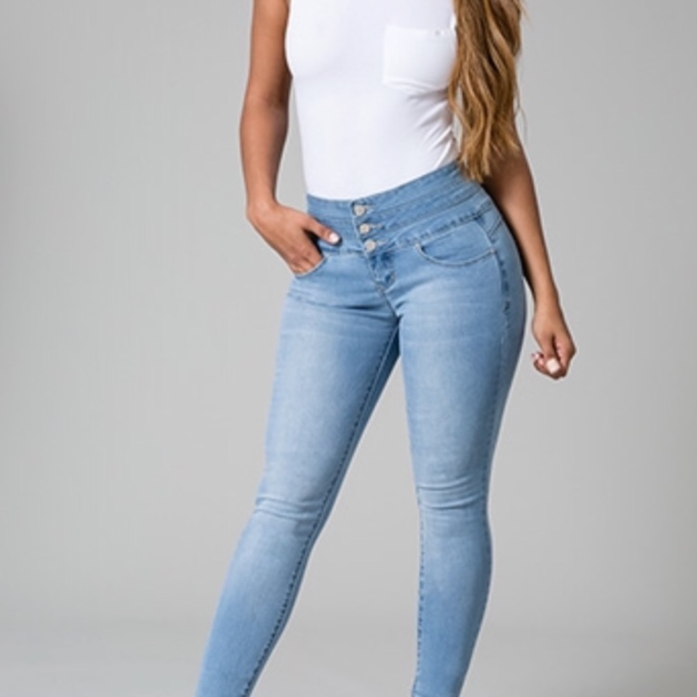 YMI Dark Blue Skinny Jeans for Women